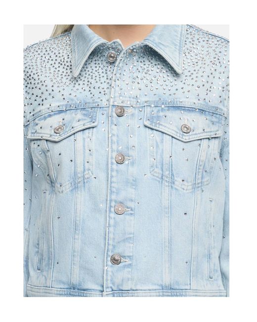7 For All Mankind Blue Adi Trucker Jacket