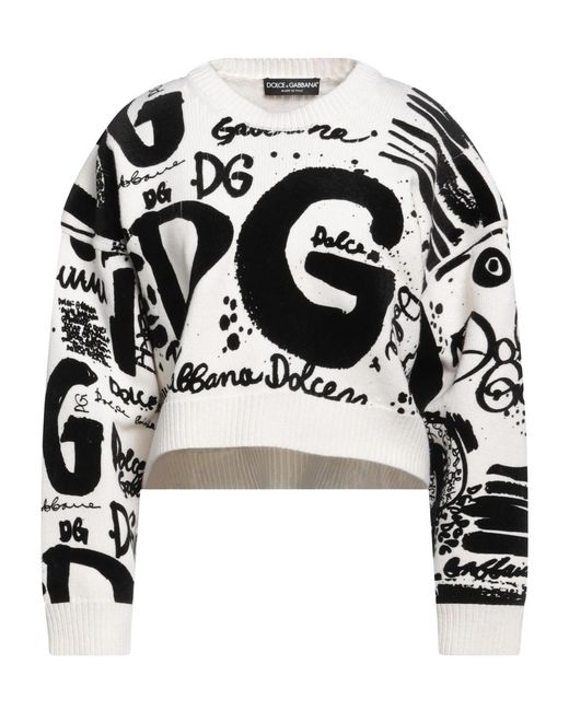 Dolce & Gabbana Black Two-Tone Long Sleeve Sweater