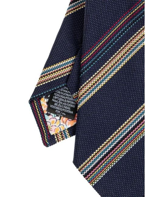 Paul Smith Blue Pointed Tie for men