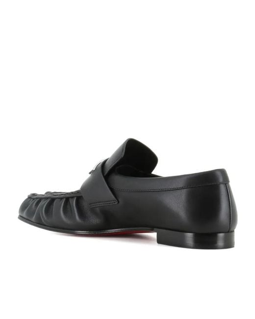 Christian Louboutin Black Flat Loafers