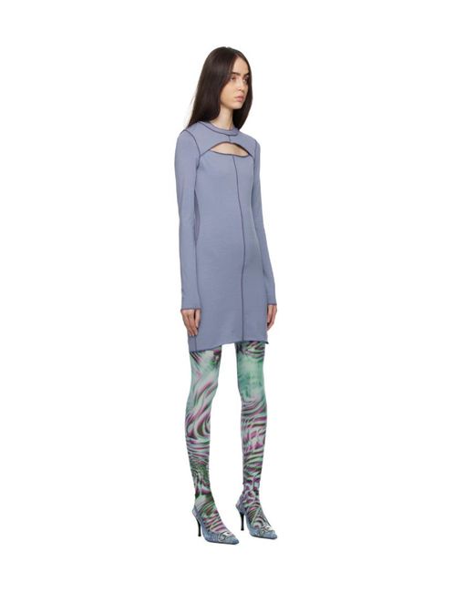 DIESEL Green Cut-Out Midi Dress