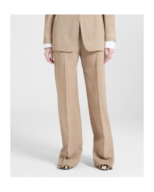 Ermanno Scervino Natural Wide-Leg Trousers