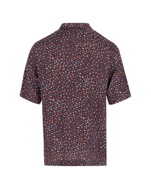 Paul Smith Purple Short Sleeve Shirt for men