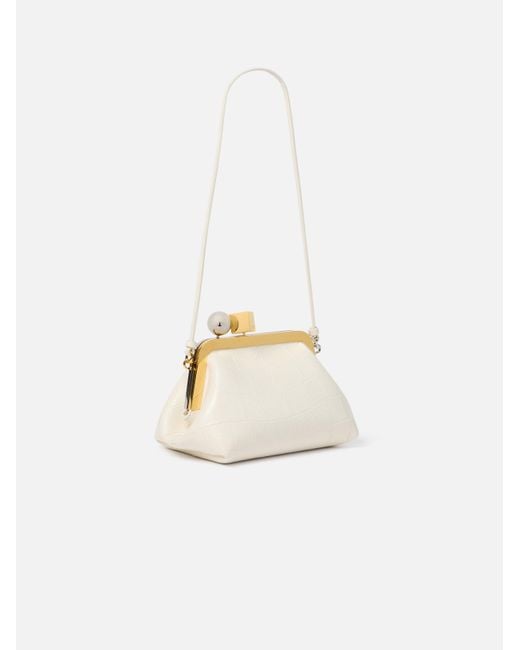 Jacquemus White The Berlingot Small Clasp Bag