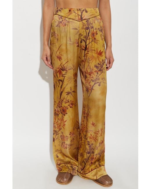 Forte_forte Natural Patterned Casual Pants