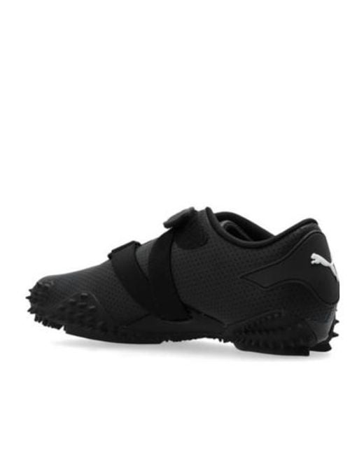 PUMA Black Logo Patch All-Over Patterned Sneakers for men