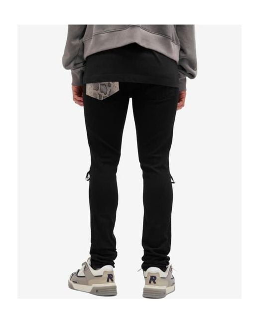 Amiri Black Mx1 Five-Pocket Jeans for men
