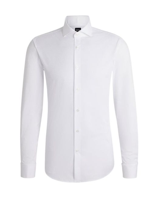 Boss White Oxford Shirt for men