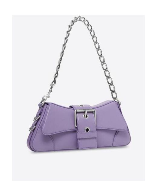 Balenciaga Purple Lindsay Chain-Link Small Shoulder Bag