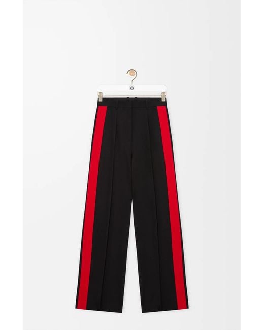 Loewe Red Casual Pants With Belt Loops