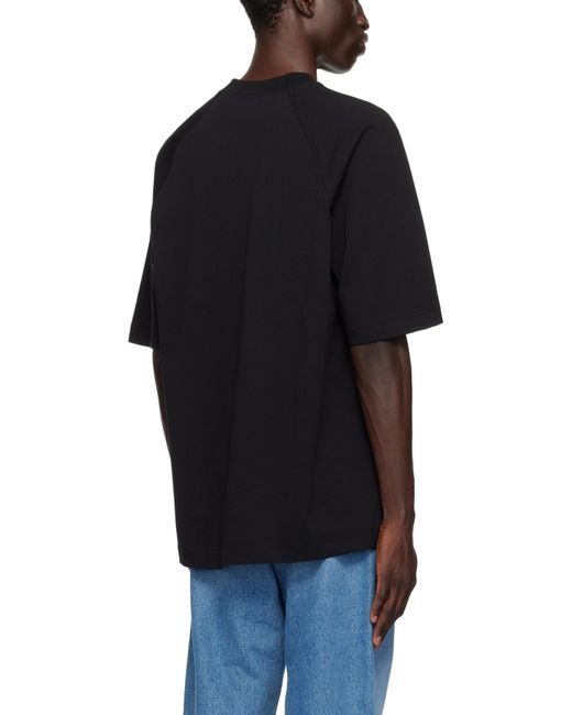 Jacquemus Black T-Shirt With Logo for men