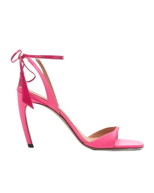 The Attico Pink Ora Sandals