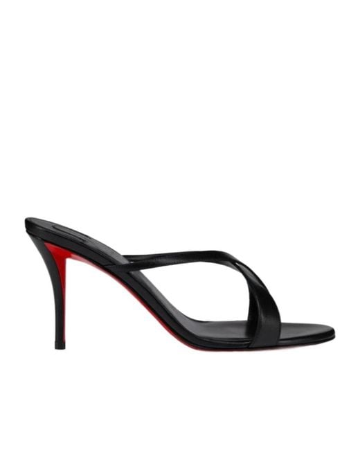 Christian Louboutin Multicolor Mulazee Cross Heeled Mules