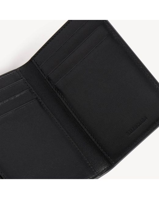 Balenciaga Black Le City Trifold Wallet On Strap for men
