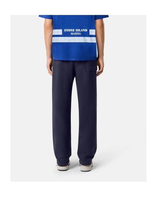 Stone Island Blue Joggers for men