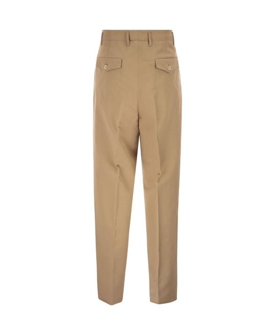 Brunello Cucinelli Natural Straight Leg Pants for men