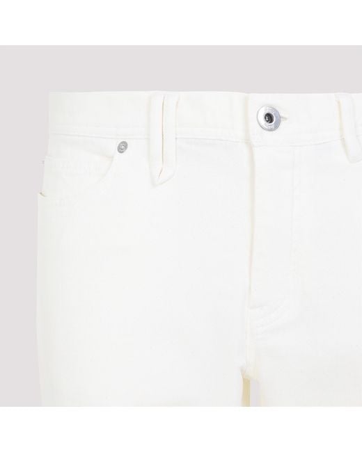 Brioni White Straight Jeans for men