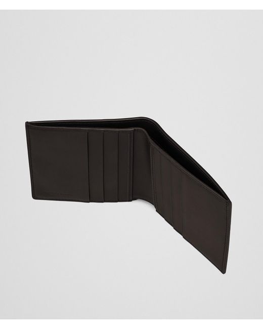 Bottega Veneta Black Intrecciato Weave Bifold Wallet