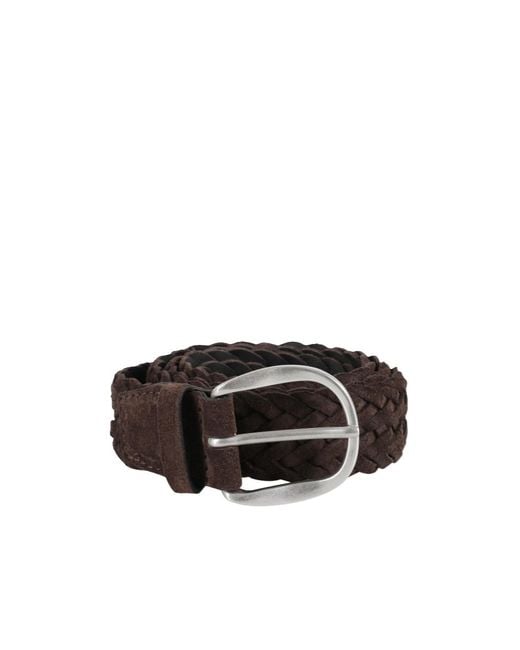 Orciani Black Buckle Belt for men