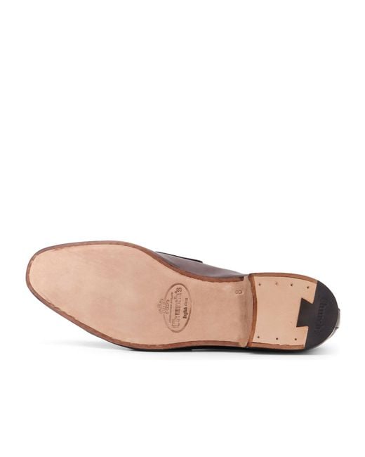 Church's Brown Logo Embossed Loafers for men