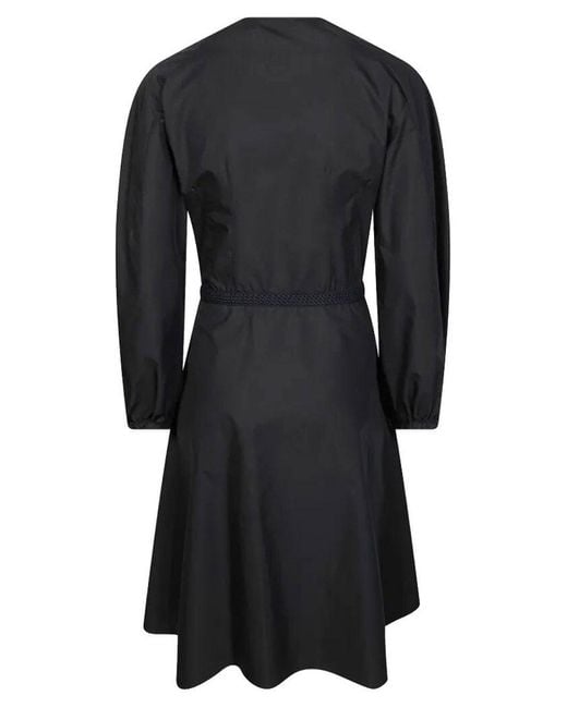 Moncler Black Logo Patch Zipped Dress