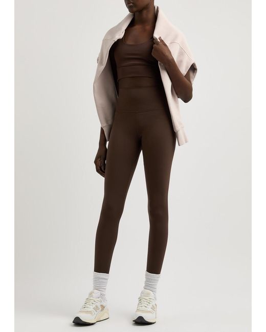 Varley Brown Freesoft Stretch-Jersey Leggings