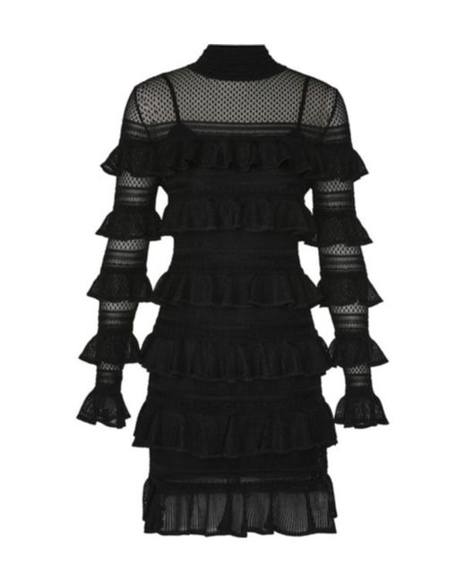 Zimmermann Black Crush Mini Dress