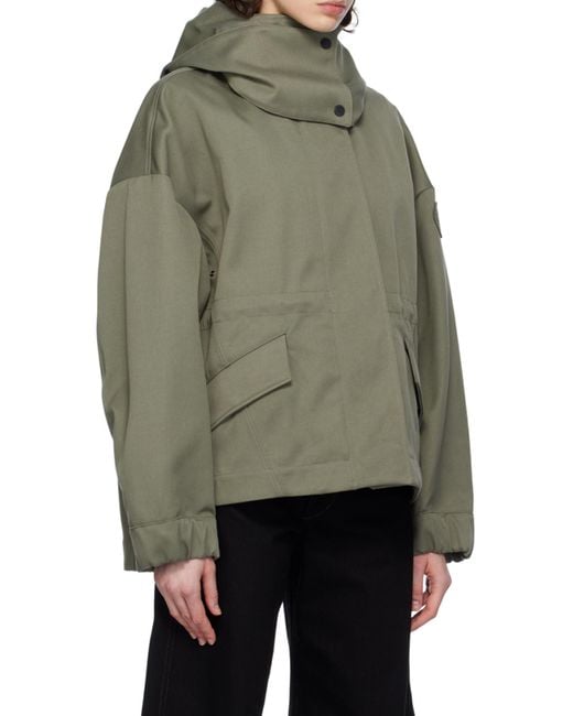 Canada Goose Gray Concealed Fastened Hooded Jacket