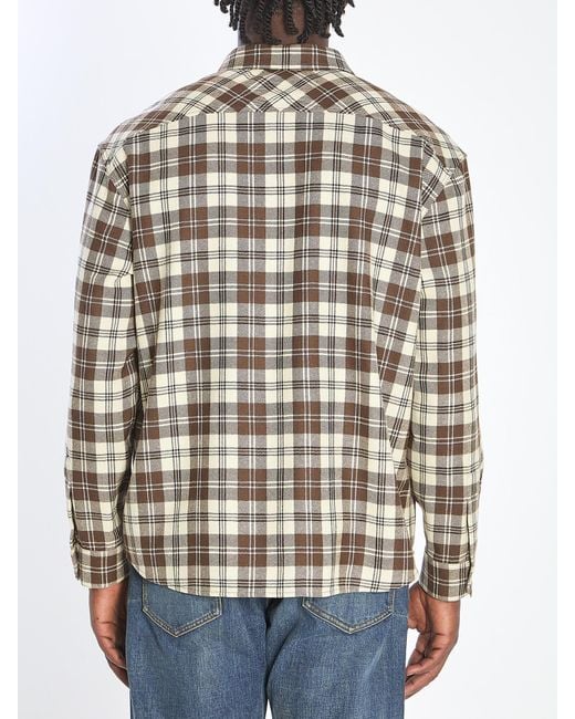 Céline Blue Checked Shirt for men