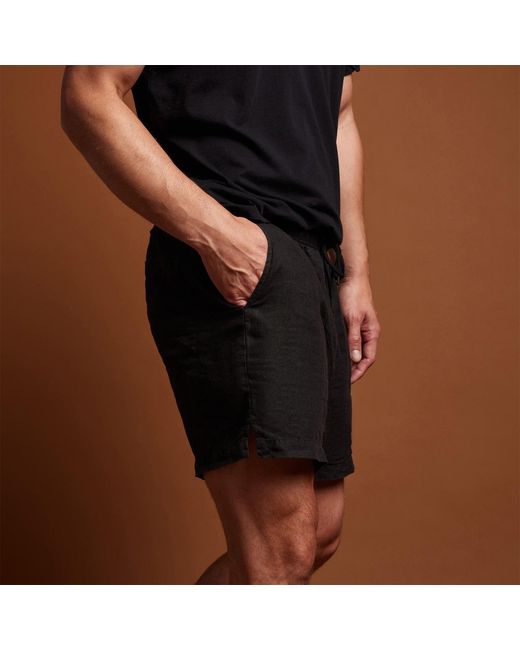 James Perse Black Drawstring Shorts for men