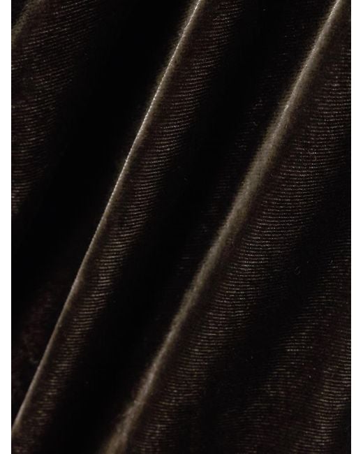 LeKasha Black San Polo Velvet Wide-Leg Pants