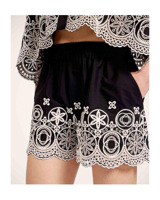 LaDoubleJ Black Pull-Up Shorts
