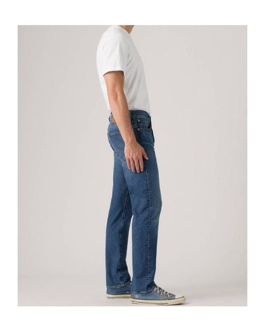 Levi's Blue Logo Patch Tapered-Leg Jeans for men