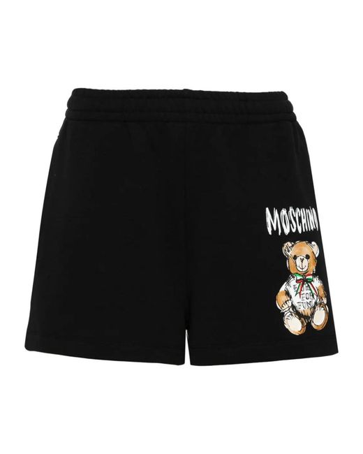 Moschino Black Teddy Bear Shorts