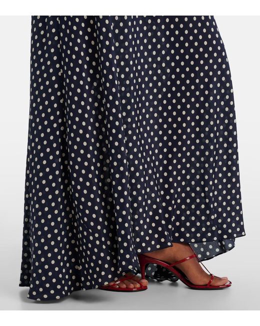 Rixo Black Emory Polka Dot Dress