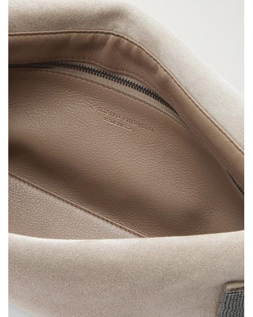 Brunello Cucinelli Natural Essence Precious Strapped Clutch Bag