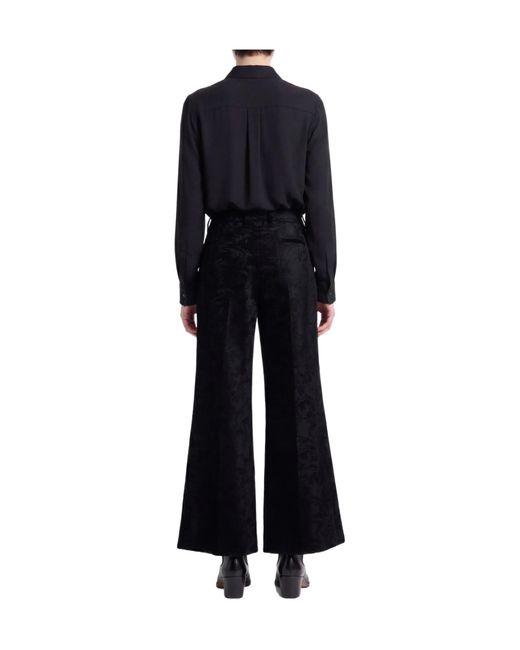 Chloé Black Pants Viscose, Cotton