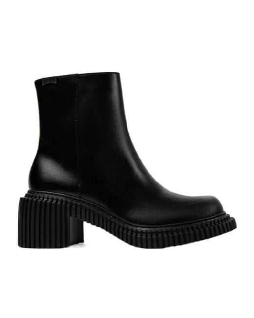 Camper Black 70Mm Pix London Ridged-Sole Boots