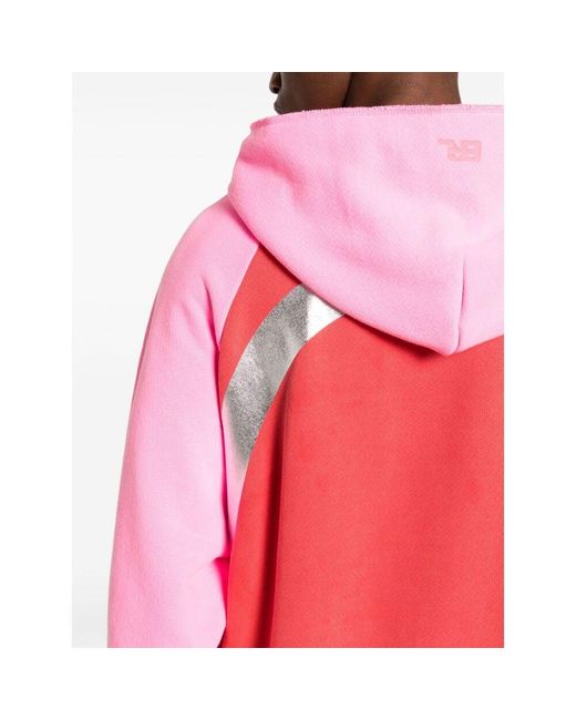 ERL Pink Long Sleeve Drawstring Hoodie
