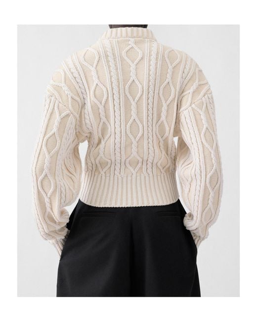 Jacquemus White The Amelo Knit Jumper