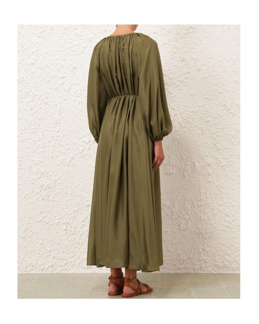 Zimmermann Green Acacia Maxi Dress