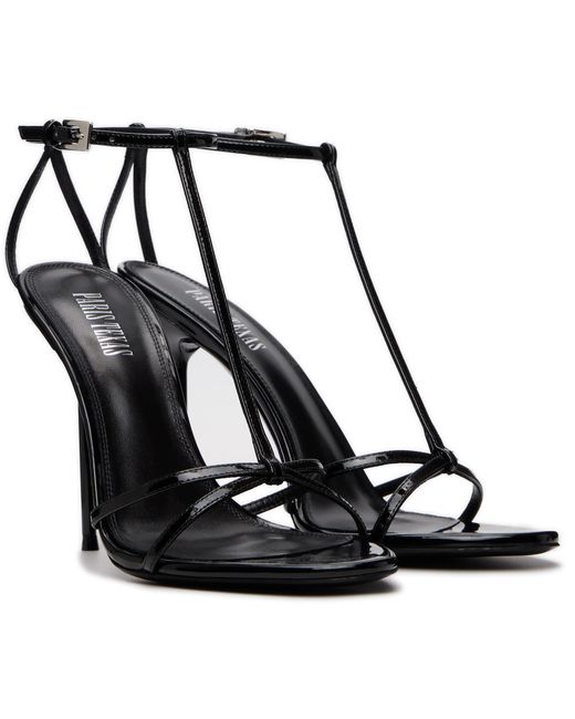 Paris Texas Black Lidia Patent-Leather Sandals