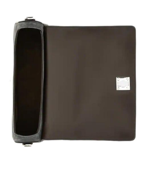 Hogan Black H-Turn Flap Bag