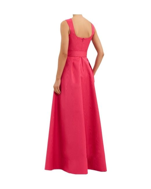 Rebecca Vallance Pink Rosalia Belted Gown