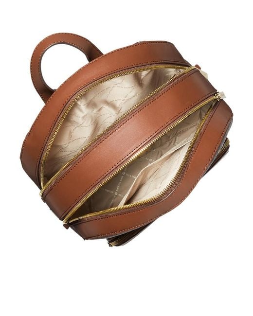 Michael Kors Brown Zipper Backpack