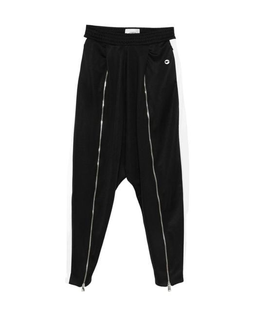 Coperni Black Sarouel Zip-Detail Track Pants