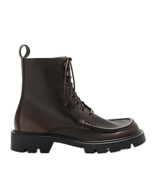 Loewe Black Sierra Lace-Up Ankle Combat Boots for men