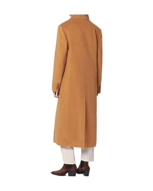 Isabel Marant Brown Camel Wool Blend Coat