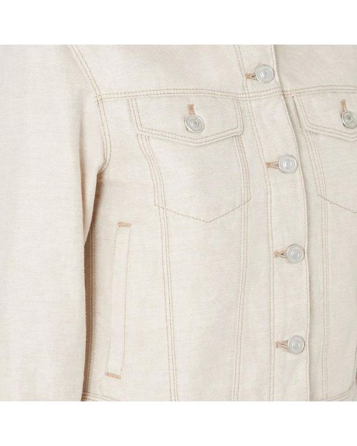 Fendi White Ivory Selleria Denim Jacket
