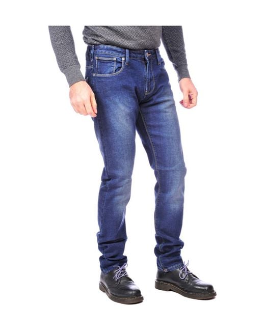 Armani Jeans Blue Logo Jeans for men